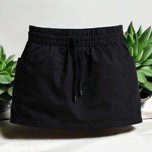 Athleta Black Skort XS Stretch Athletic Activewear With Built-In Shorts